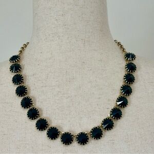 J. Crew Navy Venus Flytrap Necklace